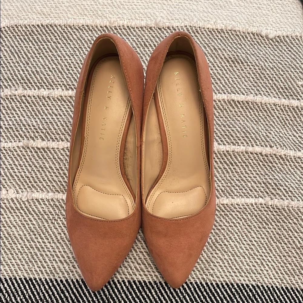 Kelly & Katie Pink Suede Rosewell Pumps